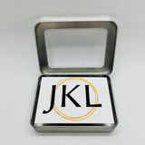 Monogram Note Cards 50ct + Tin Box