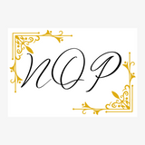 Monogram Note Cards 50ct + Tin Box