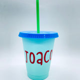 Color changing cups