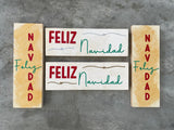 Christmas wood canvas