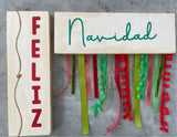 Christmas wood canvas