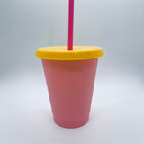 Color changing cups
