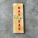 Christmas wood canvas